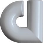 NW Hausnummer Buchstabe a Spezial-Polyamid 99 reinweiß 88,3mm D.33mm HEWI (3000206645)