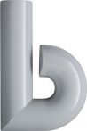 NW Hausnummer Buchstabe b Spezial-Polyamid 99 reinweiß 137,5mm D.33mm HEWI (3000206660)