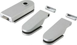 NW Glastürbeschlag STUDIO Rondo LM silber elox.UV DIN L/R (3000254437)