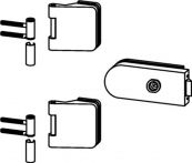 NW Glastürbeschlag STUDIO Rondo/OFFICE Junior LM silber elox.UV Drückerf.vorn (3000254457)