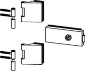NW Glastürbeschlag STUDIO Classic/OFFICE Classic LM silber elox.UV Drückerf.vorn (3000254463)