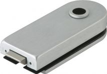 NW Glastürschloss STUDIO Rondo LM silber elox.UV DIN L/R (3000254469)