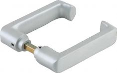 NW Glastürdrückerpaar RONDO LM silber elox.f.Drückerführung VK 8mm (3000254501)