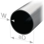 NW Rund-Schrankrohr STA silberf. Ku. Rohraußen-D.20mm Wands. 0,8mm 2.500mm (3000272210)