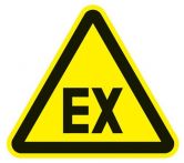 NW Warnzeichen ASR A1.3/DIN EN ISO 7010 200mm Explosionsfähige Atmosphäre Ku. (3000277673)