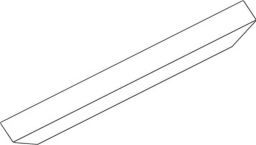 NW Abdeckp.OL 90 silber L.2000mm GEZE (3360039008)