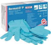 NW Einweghandschuhe Dermatril P 743 Gr.8 blau Nitril EN 374,EN 455 Kat.III (4000371734)