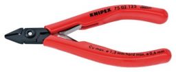NW Elektronikseitenschneider DIN ISO9654 L125mm m.kl.Facette brün.kunstst.ü. Knipex (4000794622)
