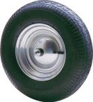 NW Luftrad m.Achse u.Kunststoffgleitlager D.400mm Radbreite 100mm (4000818169)