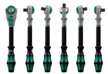 NW Schwenk- u.U.-Knarre Zyklop Speed 1/4 Zoll Anz.Z.72 L.152mm 2K-Griff WERA (4000821596)