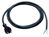 NW Anschlussleitung H05VV-F 3x1,5 mm² 3m m.Winkelstecker schwarz f.Innen (4000873817)