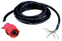 NW Anschlussleitung H07RN-F 5x1,5 mm² 5m m.CEE Stecker schwarz f.Innen/Außen (4000873830)
