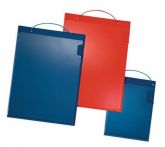 NW Auftragstasche m.Klettverschluss,Kordel u.Tasche DIN A4 rot VE 10 St. (9000451237)