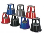 NW Rollhocker Stahlbl.grau H.mit/o.Belastung 430/440mm D.oben 295mm D.unten 435mm (9000460100)