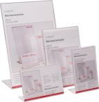 NW Tischaufsteller 150 x 100mm hoch Acryl transp.freistehend HELIT (9000493330)