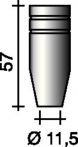 NW Gasdüse sta.kon.11,5mm f.ERGOPLUS 25 TRAFIMET (1000152061)