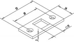 NW Stangenschließteil 261 zu Tor- u. Türtreibr. passend f. St. 13mm STA (3000253103)