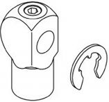 NW Gewindeansatz Set á 2 St. f. Rundstange 10mm STA (3000253105)