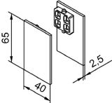 NW Abdeckkappenpaar Alu.VA Eff.elox.z.Aufkl.eins.B.40 mm H.65 mm HELM (3000255729)