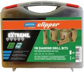 Norton Clipper Diamantbohrkronen-Set Extreme VB M14 mit Zubehör im Koffer