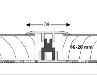 Parkettfreund Click-up Block 20 Profilerhöhung - 11-15 mm