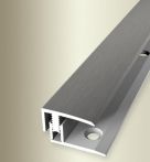 Parkettfreund Endprofil PF 557 Uno-Click 7-12 mm Aluminium eloxiert - 100 cm lang - Edelstahl