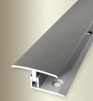 Parkettfreund Übergangsprofil PF 558 Uno-Click 7-12 mm Aluminium eloxiert - 100 cm lang - Edelstahl