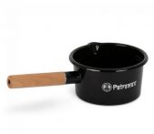 Petromax Emaille Stieltopf schwarz 1 Liter