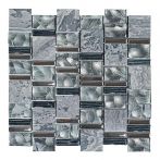 HPH Placke Mosaik FOGLIA-1 grigio poliert 30x30x0,8 cm Art. 15334