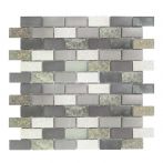 HPH Placke Mosaik BRICK 2,3 QUARZO-1 grigio 30x30x0,8 cm Art. 15431