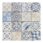 HPH Placke Mosaik Casa PATCHWORK-1 azzurro 7,5x7,5 30x30x0,75 cm Art. 15451