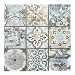 HPH Placke Mosaik Maxi PATCHWORK-1 azzurro 10x10 30x30x0,75 cm Art. 15521