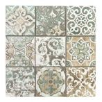 HPH Placke Mosaik Maxi PATCHWORK-2 verde 10x10 30x30x0,75 cm Art. 15522