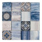 HPH Placke Mosaik Casa BOSCO-1 azzurro 7,5x7,5 30x30x0,8 cm Art. 15539
