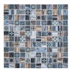 HPH Placke Mosaik Mini PATCHWORK-5 beige/azzurro 2,3x2,3 30x30x0,8 cm Art. 15551