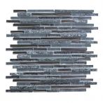 HPH Placke Mosaik BRICK 1,0 FLORAL-1 nero 29x30x0,8 cm Art. 15579