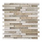 HPH Placke Mosaik BRICK TRAVERTINO bianco/chiaro/noce Art. 15598