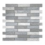 HPH Placke Mosaik MURO ARDESIA-1 antracite/bianco/grigio 30x30x0,9 cm Art. 15600