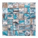 HPH Placke Mosaik Modo SHABBY CHIC-3 verde 4,8x4,8 30x30x0,8 cm Art. 15675