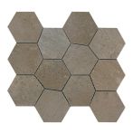 HPH Placke 6er Mosaik Mosaico ESAGONA-6 marrone - 15717