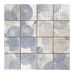 HPH Placke 7,5x7,5 cm Mosaik Casa PERLA-1 azzurro - 15755