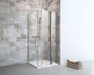 Geo-Sanitär Prima Drehtür mit Festteil und Seitenteil - EuroVario