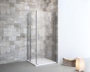 Geo-Sanitär Prima Pendeltür mit Festteil, links - EuroVario