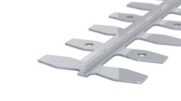 Prinz Alu-Trennprofil Nr.214 44mm 3m natur biegbar Beläge 5mm