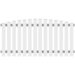 Profex PVC Vorgartenzaun weiß 180x80/90cm Bogen oben