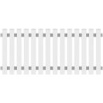 Profex PVC Vorgartenzaun weiß 180x80cm gerade