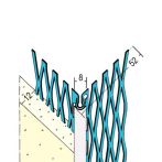 Protektor Nr.: 1086 Kantenprofil für den Außenputz