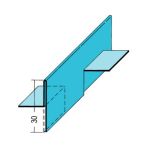 Protektor Nr.: 1116 Scheinfugenprofil Estrich Stahlblech verzinkt