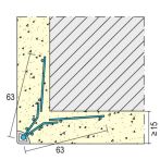 Protektor Nr.: 1161 Drahtrichtwinkel für den Innen- und Außenputz