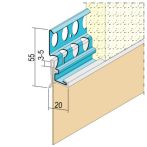 Protektor Nr.: 1765 Metalanschlussprofil für den Außenputz